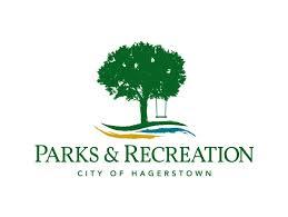 Logo of Parks and Recreation - drawing of tree with swing