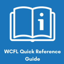 WCFL Quick Reference Guide icon - book with i on page