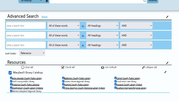 Screen capture of SHAREit Advanced Search