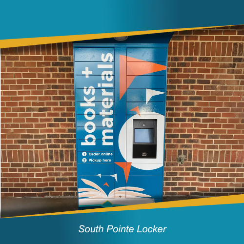 WCFL Lock blue locker with books + materials on outside