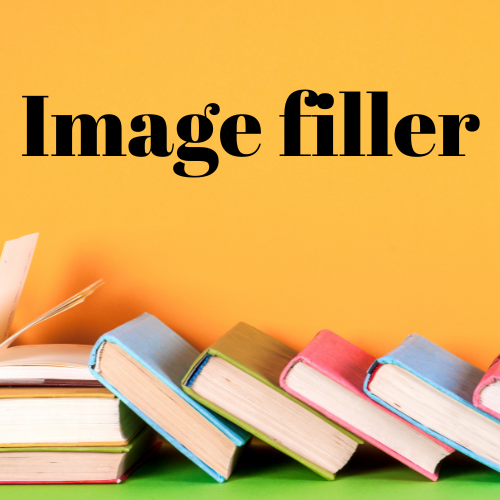 Image filler - books leaning stack yellow background