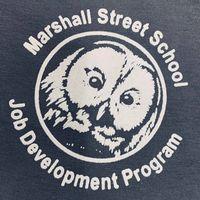 Marshall Street School Job Development Program with sketch of owl in circle