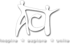 ACT logo - A and T in the shape of people