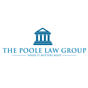 The Poole Law Group logo in blue