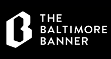 black background with letter B - The Baltimore Banner logo